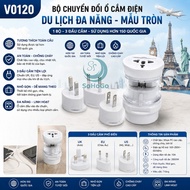 Multi-purpose travel power outlet Adapter - Universal international plug Adapter - Global travel soc