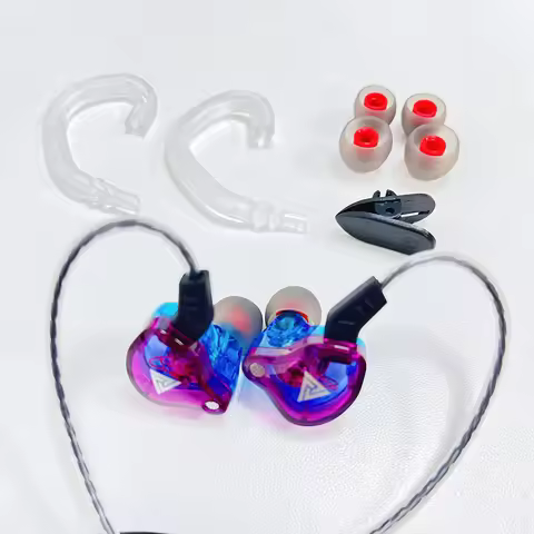 Original QKZ AK6 Headphones In Ear 6 Dynamic Driver Unit Earphones With Mic Stereo Sports HIFI Subwo
