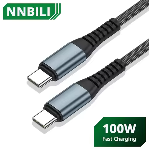 100W USB C To USB Type C Cable USBC PD Fast Charging Charger Cord USB-C 5A TypeC Cable 1M 2M For Mac