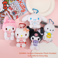 พวงกุญแจตุ๊กตา Sanrio Official "Good Friends" แบบนุ่ม ลายการ์ตูน สำหรับห้อยกระเป๋า ตกแต่งห้อง และของ