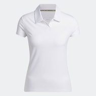 adidas Golf Go-To Heathered Golf Polo Shirt Women White IA7824