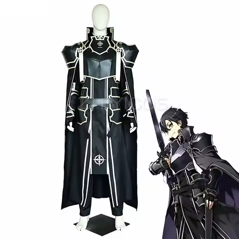 New Anime Sword Art Online Alicization Kirigaya Kazuto SAO Kirito Cosplay Costume Knights Outfit Wom