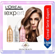 LOREAL SERIE EXPERT 1500ML SHAMPOO SALON ABSOLUTE REPAIR | Citramine Pure Resource | Vitamino Color 