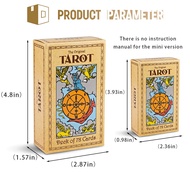 Original Mysterious Tarot Cards 78 Cards/Box Portable Divination Tarot Set with Tarot Guidebook