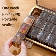 medicine pill box 7 days weekly medicine container airtight pill case large monthly medicine organiz