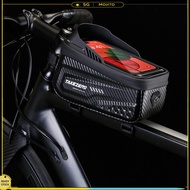 1L TAKEZERO Bicycle Upper Tube Bag Waterproof Portable Cycling Bags 6.8 Inch Touch Screen Road Bike 
