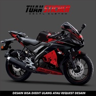 Sticker striping Decal Yamaha R15 V3, Sticker Decal R15 V3, Sticker R15, striping R15 V3 RedBull