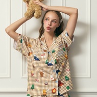 Cuddly Dreams Shorts Pajamas-Cuddly's Camping