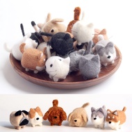 M'SIA STOCK【DIY kit】16 Designs 🌸 Cute Mini Cat Dog Needle Wool Felting easy handmade starter kit / C