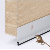 1 Meter Door Foot Seal Aluminum Door Foot Guard with Brush, 45mm Glue to Prevent Dust, Insects, Cock