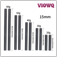 VIOWQ 2 pcs 15mm Carbon Fiber Rod 6"/8"/10"/12"/16" for DSLR Rail Support System HFFDA