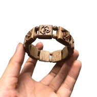 Feng Shui Agarwood Bracelet, Natural Agarwood, Delicate Sculpture