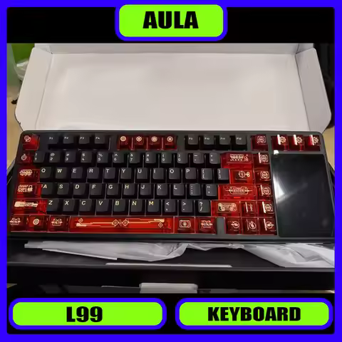 AULA L99 Screen Display Mechanical Keyboard Wireless Customization Touch Tri-mode Bluetooth Esports 