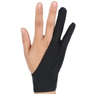 ถุงมือ2นิ้วนวมแท็บเล็ตวาดรูปถุงมือใดๆอุปกรณ์วาดภาพศิลปินถุงมือสีดำดิจิตอลถุงมือป้องกันการสึกหรอ