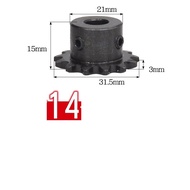 10pcs 04C Chain Gear 45# Steel 14T/21T Tooth Industrial Sprocket Wheel Motor Chain Drive Sprocket