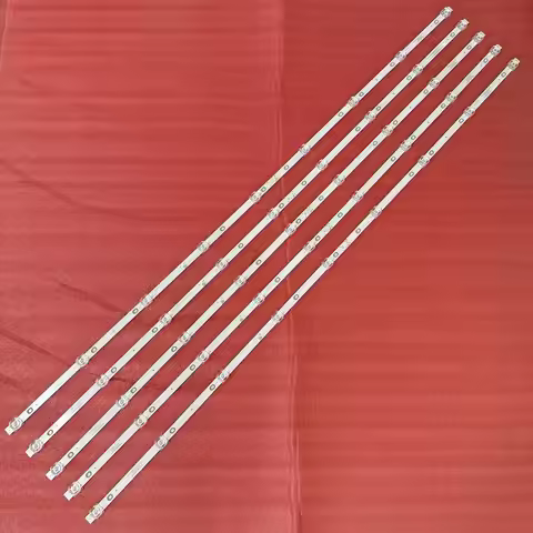 5pcs/set LED Backlight Strip for POLAROID POL5502UWE ZN55C09D5 21187 V3.1-0S Brookstone BRK-5502UWE