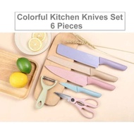 Pisau Dapur Set 6 Stainless Steel YUMI ER0278 - Toserbazaar