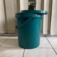 20 liter Plastic Bucket 20 liter Pail (25KG) For Paint/Food/PACKAGING (Tosca)