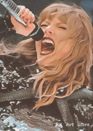 Poster Kanvas Muzik Pop Taylor Swift - Cetakan HD Seni Dinding Moden untuk Hiasan Ruang Tamu & Bilik