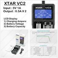 【ORIGINAL】 XTAR VC2 VC4 Charger LCD Smart Intelligent Charging Li-ion Lithium Battery 18650 14500 26