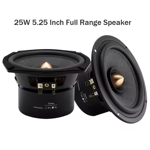 AOSIBAO 5.25 Inch Full Range Speaker 4 Ohm 8 Ohm Home Landing Bookshelf Speakers DIY Wool Fiber Pape