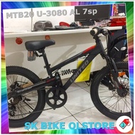 sepeda gunung anak mtb20 UNITED 3080 AL 7sp termurah dikirim cepat