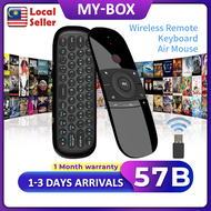 57B Mini Wireless Keyboard Remote Fly Air Mouse Controller 2.4G Wireless with USB Receiver Perfect f