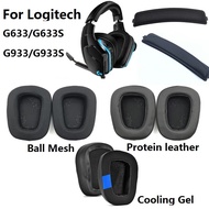 Ear pads cushion for Logitech G633/G633S/G933/G933S/G533/G935/G635/G433 Gaming Headphones replacement ear covers Earmuffs Ear pillows headband cushion