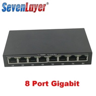 Network Switch Hub 8 Port Gigabit RJ45 Ethernet 10 / 100 / 1000Mbps dengan Switch Hub 8 Port