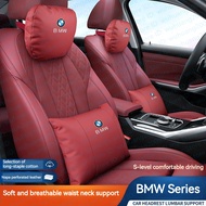 BMW Nappa leather  and for BMW  IX M60 I7 I4 IX3 IX1 X7 X6 X5 X3 X1 M5 M6 750e 5  3xDrive f30  g20 530i e84 e90 Car Memory headrest Lumbar pillow  head rest pillow Waist Back Support Neck Head Rest Protector Accessories