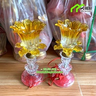 Led Light For Altar, Glass Worship Lamp To Decorate The Worship Space (1 Pair)