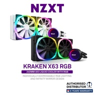 NZXT Kraken X63 RGB 280mm Liquid Cooler, LGA1700/AM5 Compatible [2 Color Options]