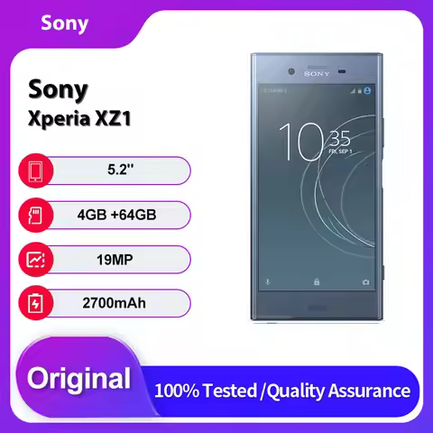 Original Unlocked Sony Xperia XZ1 4G Fingerprint NFC Bluetooth Mobile Phone 5.2 inches 64GB 4GB RAM