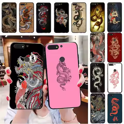 FHNBLJ Japanese DRAGON TATTOO Phone Case For Huawei Honor 7A 8X 9 10 20lite 10i 20i 7C 8C 5A 8A Hono