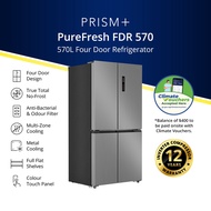 PRISM+ PureFresh FDR 570 | 570L Four Door Refrigerator| True Total No-Frost | Multi-Zone Cooling
