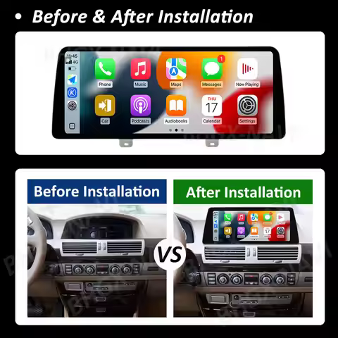 12.3 inch Android 14 Car for BMW 7 Series E65 E66 2004 2005 2006 2007 2008 Radio Multimedia Player D