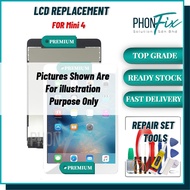 PhonFix Compatible For Mini 4 A1538 A1550 LCD SKRIN DIGITIZER TOUCH REPLACEMENT BLACK