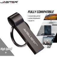 JASTER Custom Logo Metal USB 2.0 Flash Drive 4GB 8GB 16GB 32GB 64GB 128GB High Speed Keychain Pen Dr