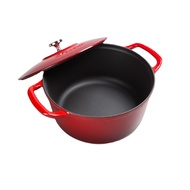 `Enamel Pot Soup Pot Household Cast Iron Smolder Stew Pot Enamel Pan Non-Stick Pot Gas Casserole Ste