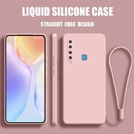 Ốp Lưng Samsung A9 2018 Ốp Lưng Hình vuông chất lỏng mềm silicone nguyên bản hình vuông Bảo vệ máy ả