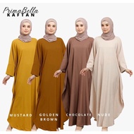 Baju Kaftan NUDE Murah Jubah Umrah Muslimah Moden Abaya Dress Anti Kedut Plus Size  [READY STOCK]