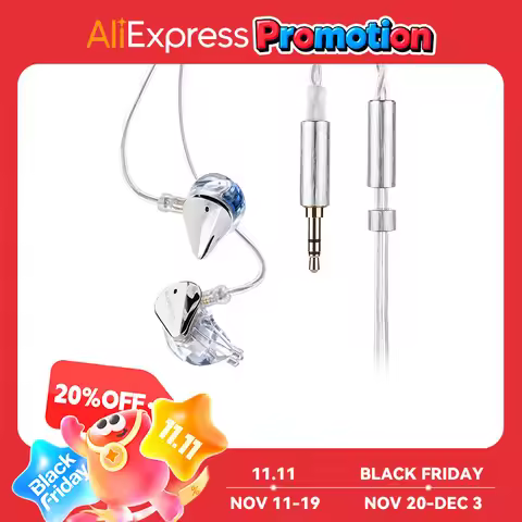 MoonDrop Blessing 3 2DD+4BA Earphones Hybrid In-ear Monitors 0.78-2pin Blessing3 Earbuds