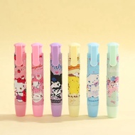 Penghapus Pensil Mekanik Karakter Mechanical Eraser Lucu Hapusan Eraser Lipstik Retractable Cute Era