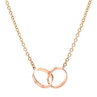 [Pre-owned] Cartier Baby Love Necklace B7212300 K18 Pink Gold