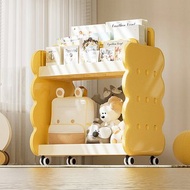 Yeya也雅 乳酪夾心童趣風兒童繪本玩具分類收納櫃(附輪+1高+2)