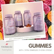 Farmasi Nutriplus Gummies | ACV+ | F+CUS | Cycle+ | Kids+ Vita Complex | 60 Gummies