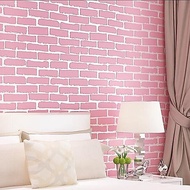 Pink Brick Wall Wallpaper 4m to/d 5m x 45cm