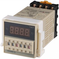 DH48S ไทม์เมอร์ รีเลย์ ทวินไทม์เมอร์ พร้อมฐาน DH48S-2Z DH48S-1Z DH48S-S Relay Twin Timer with Socket Base