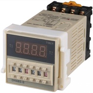 DH48S ไทม์เมอร์ รีเลย์ ทวินไทม์เมอร์ พร้อมฐาน DH48S-2Z DH48S-1Z DH48S-S Relay Twin Timer with Socket