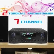Sunbuck 7 Channel Audio Power Amplifier Home 2 Toroidal Transformer Bluetooth Amplifier Karaoke Stereo AV Amp Speakers